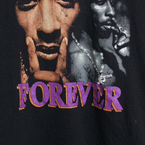 Tupac Forever Shirt Men Medium Black Me Against The World Distressed Rap Tee - Picture 6 of 11